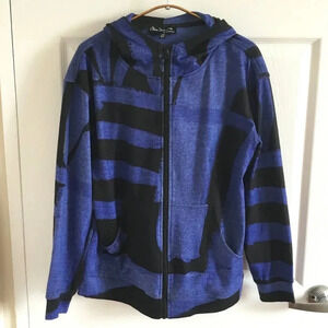 Claire Desjardins  Wearable Art Zip Up Hoodie Size US Medium